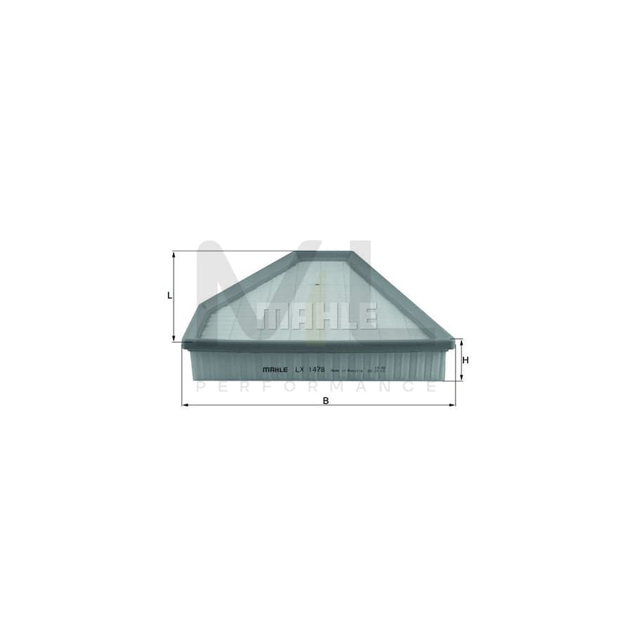 MAHLE ORIGINAL LX 1478 Air Filter Filter Insert