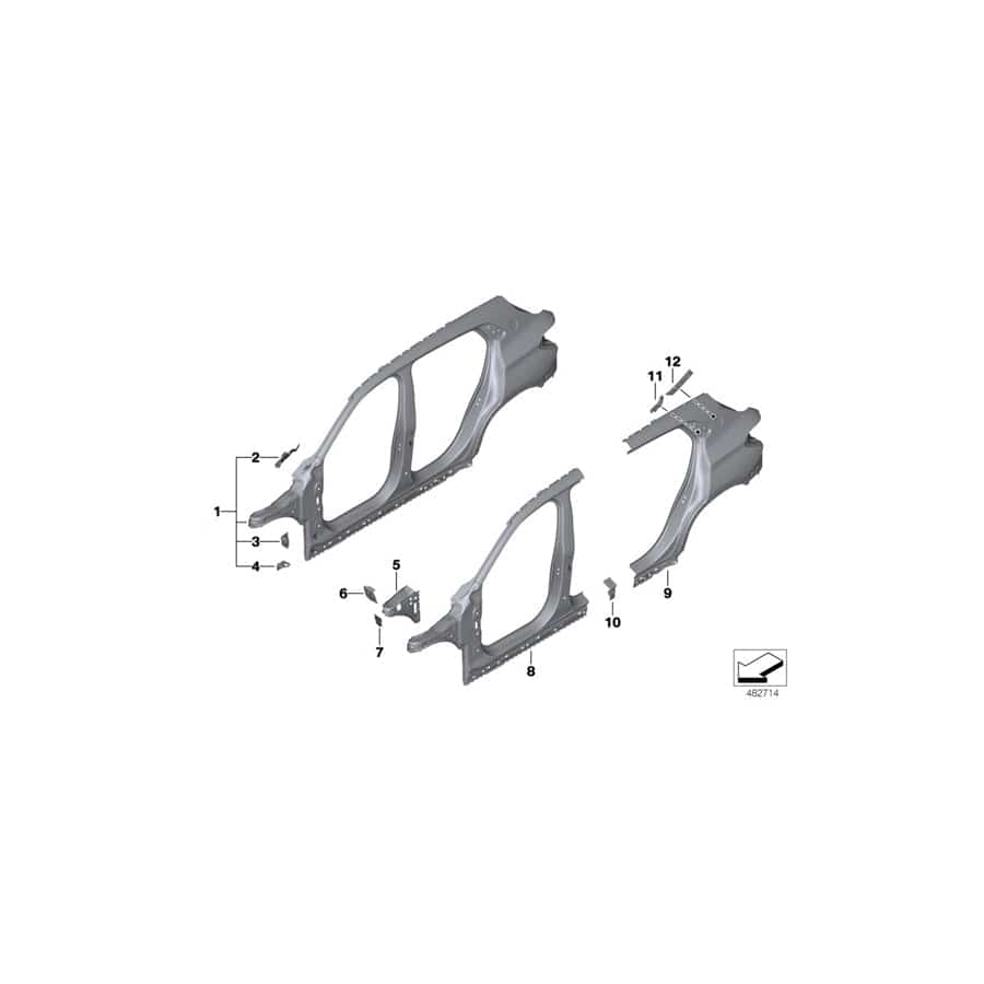 Genuine BMW 41212460195 F39 Positioning Aid T-Bolt (Inc. X2 20dX, X2 28i & X2 20i)