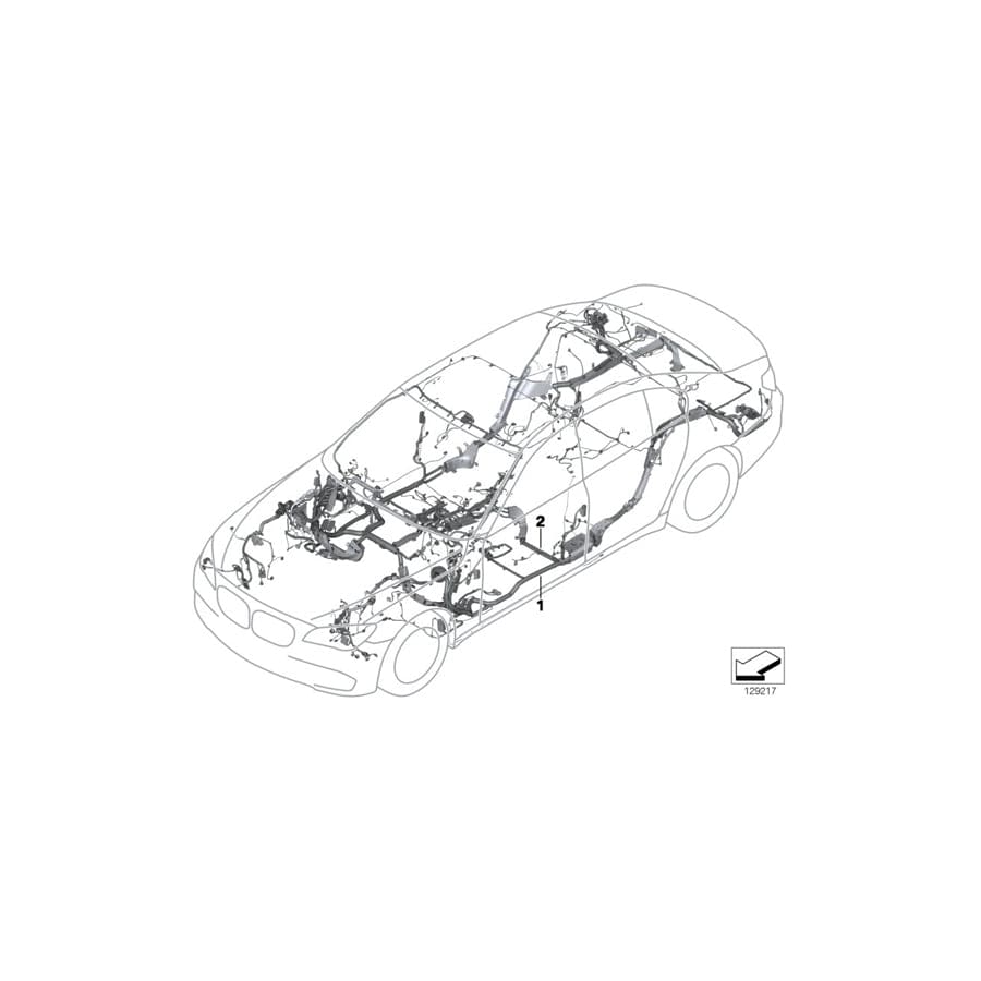 Genuine BMW 61112219929 Audio Wiring Harness, Duplicate (Inc. 640d, 650iX 4.0 & 650i)