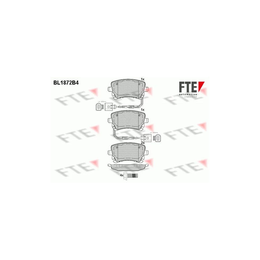 FTE Bl1872B4 Brake Pad Set