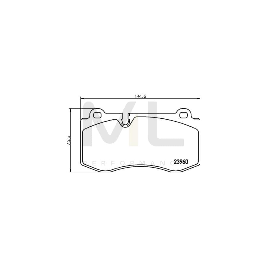 TEXTAR 2396004 Brake pad set prepared for wear indicator