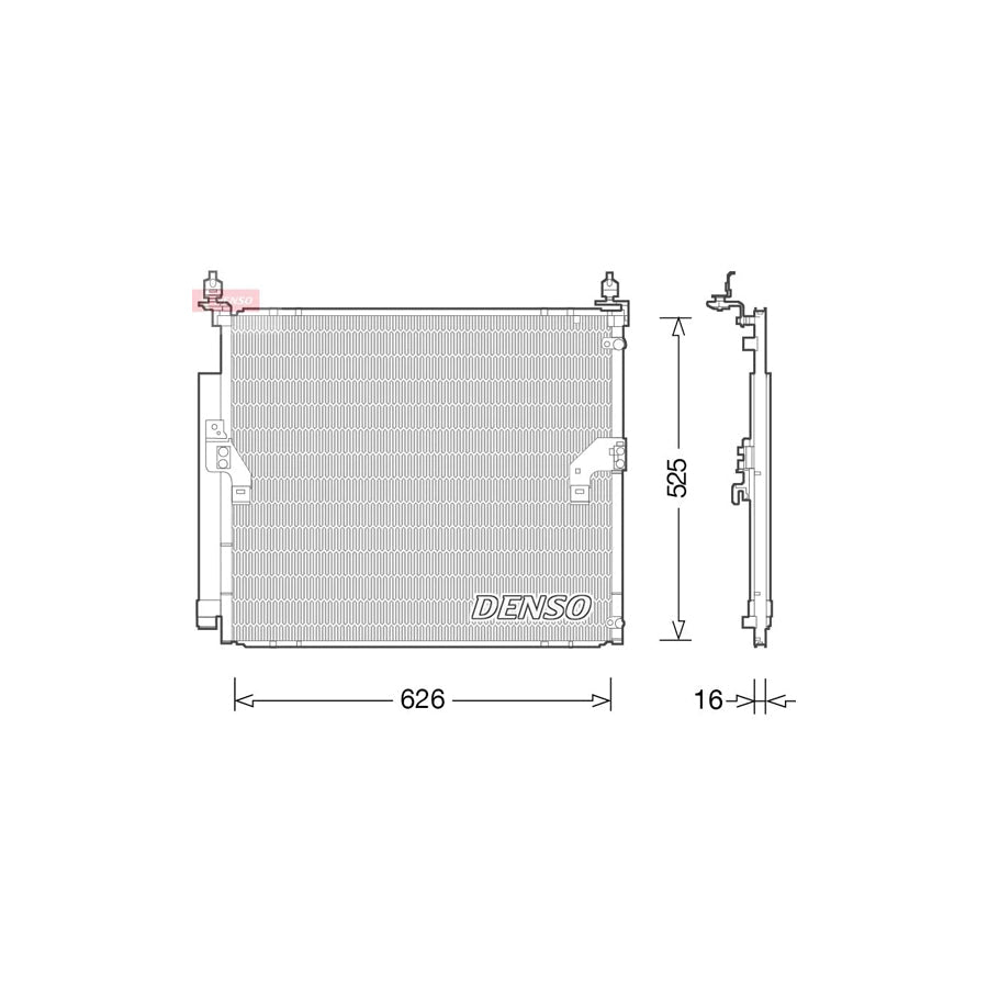 DENSO DCN50034 Air Conditioning Condenser for Toyota Fj Cruiser (Gsj1_)