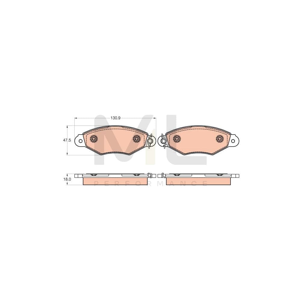TRW Gdb2024 Brake Pad Set For Renault Kangoo I (Kc) Not Prepared For Wear Indicator