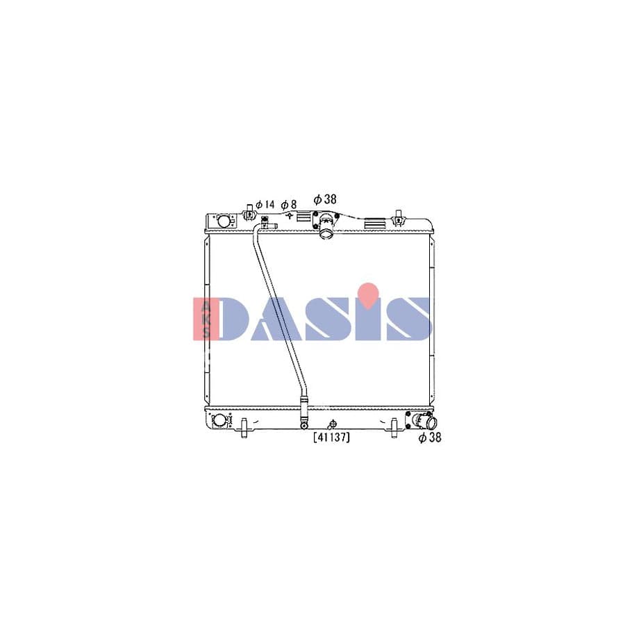 AKS Dasis 210273N Engine Radiator