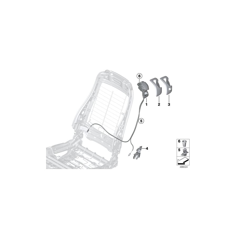Genuine BMW 52107288349 F82 F87 F21 Clip Center (Inc. 225d, 118d & 218d)