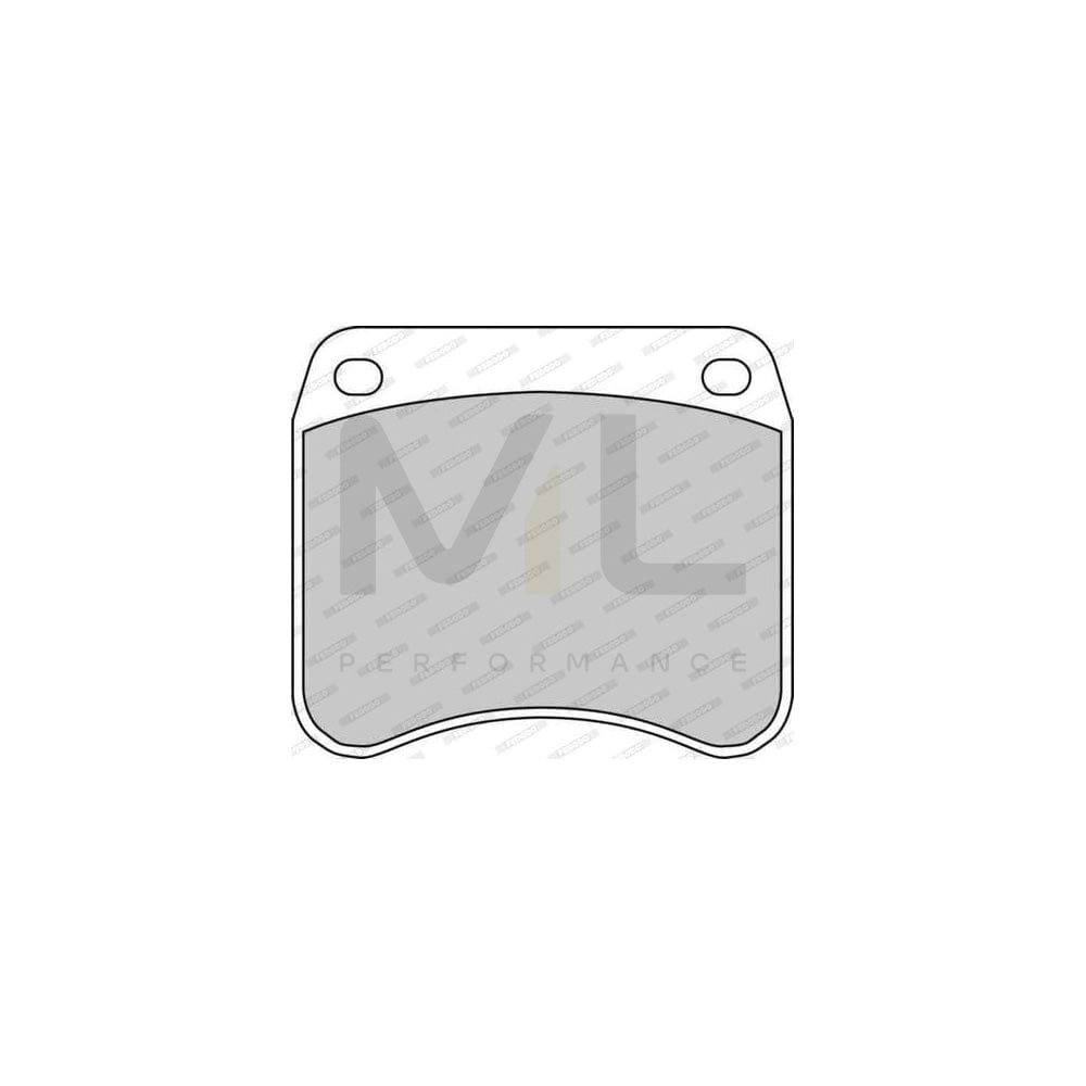Ferodo FDB342 Brake Pad Set Premier, Not Prepared for Wear Indicator, With Guide Bolts