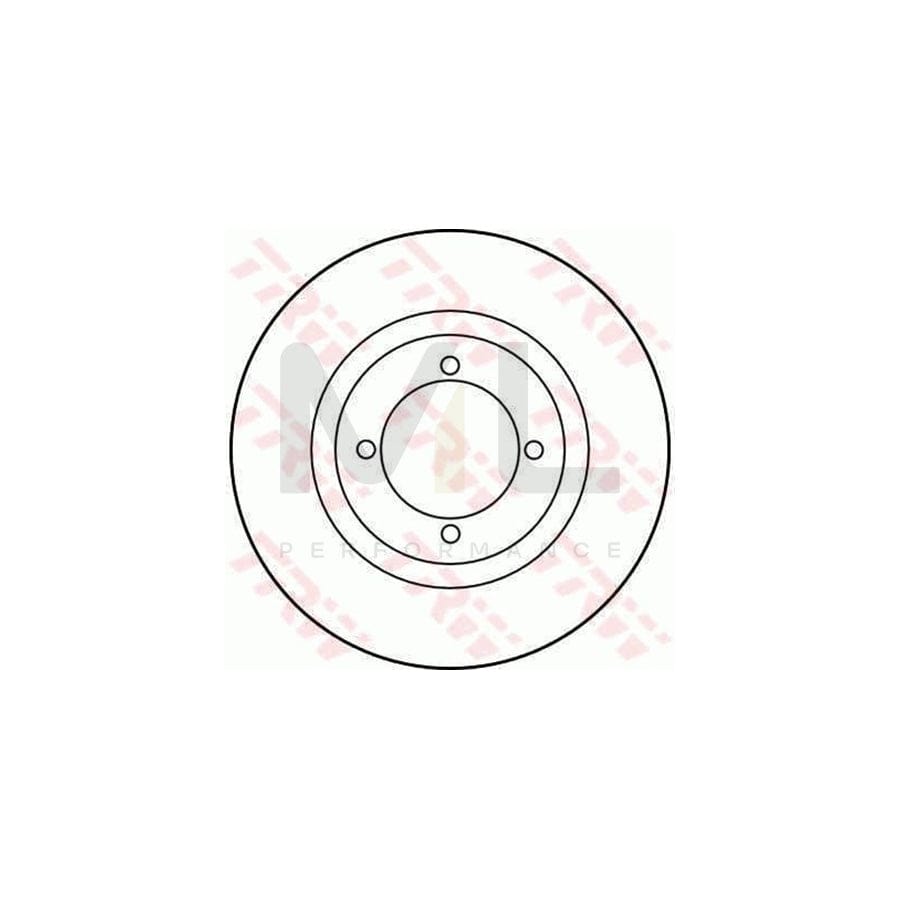 TRW DF1661 Brake Disc Solid - 1 piece