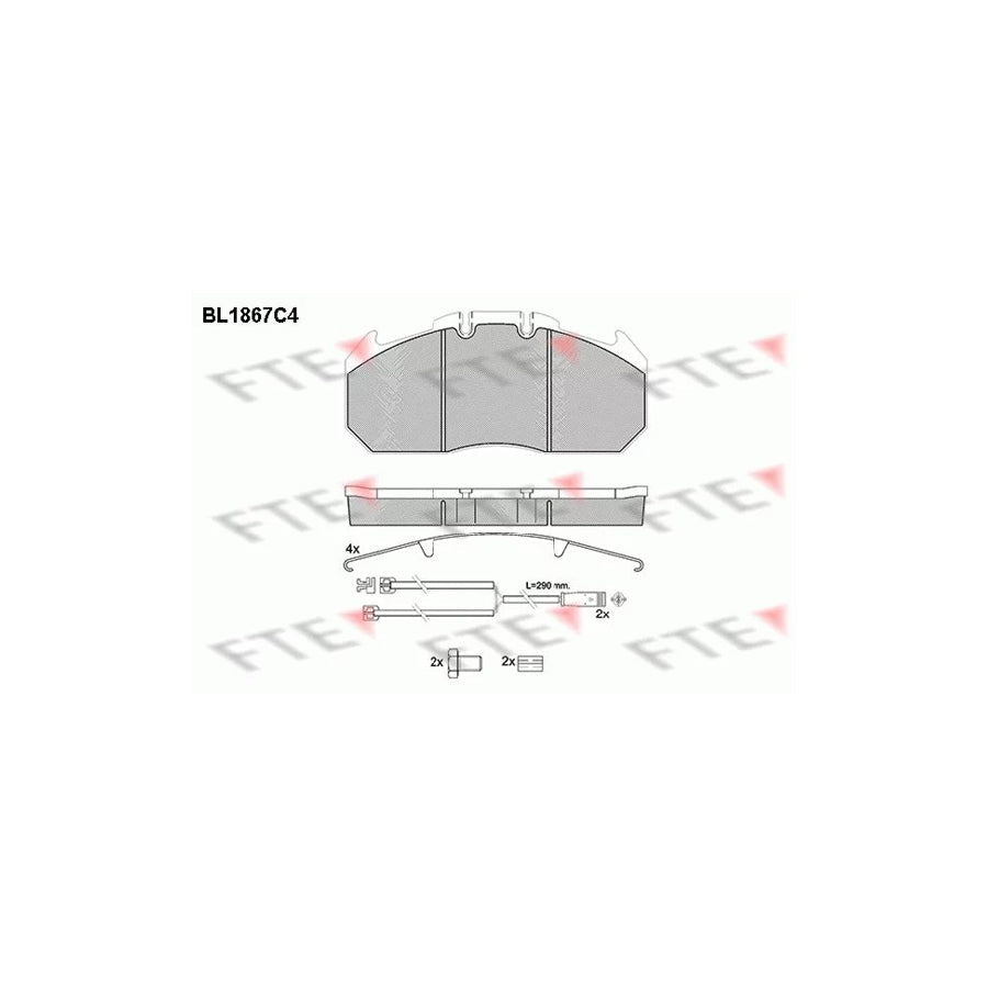 FTE Bl1867C4 Brake Pad Set