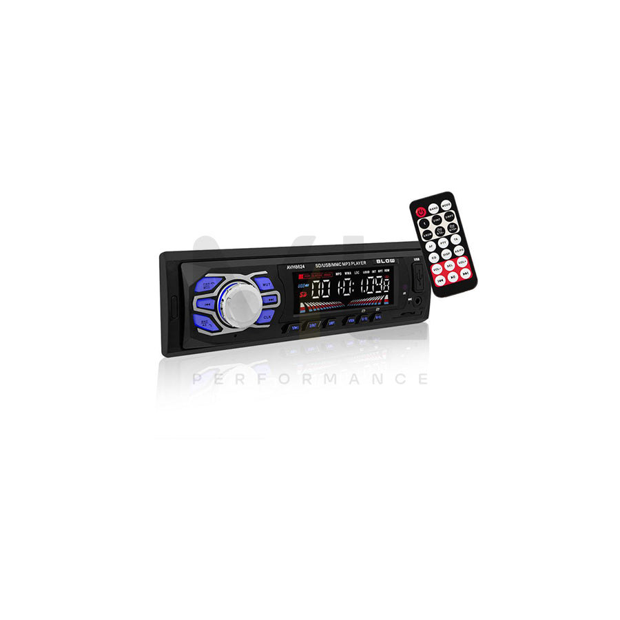 BLOW AVH-8624 78-269# Car stereo 1 DIN, LCD, 12V, MP3, with mounting tools, with remote control