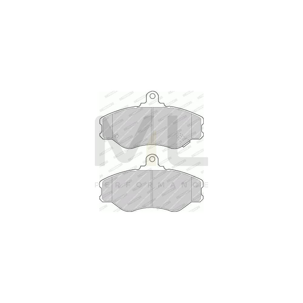 Ferodo Premier Eco Friction FVR1014 Brake Pad Set With Acoustic Wear Warning, Without Accessories