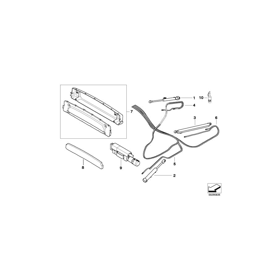 Genuine BMW 54347154651 E64 Cover, Hydraulic Unit (Inc. 635d, 650i & 645Ci)