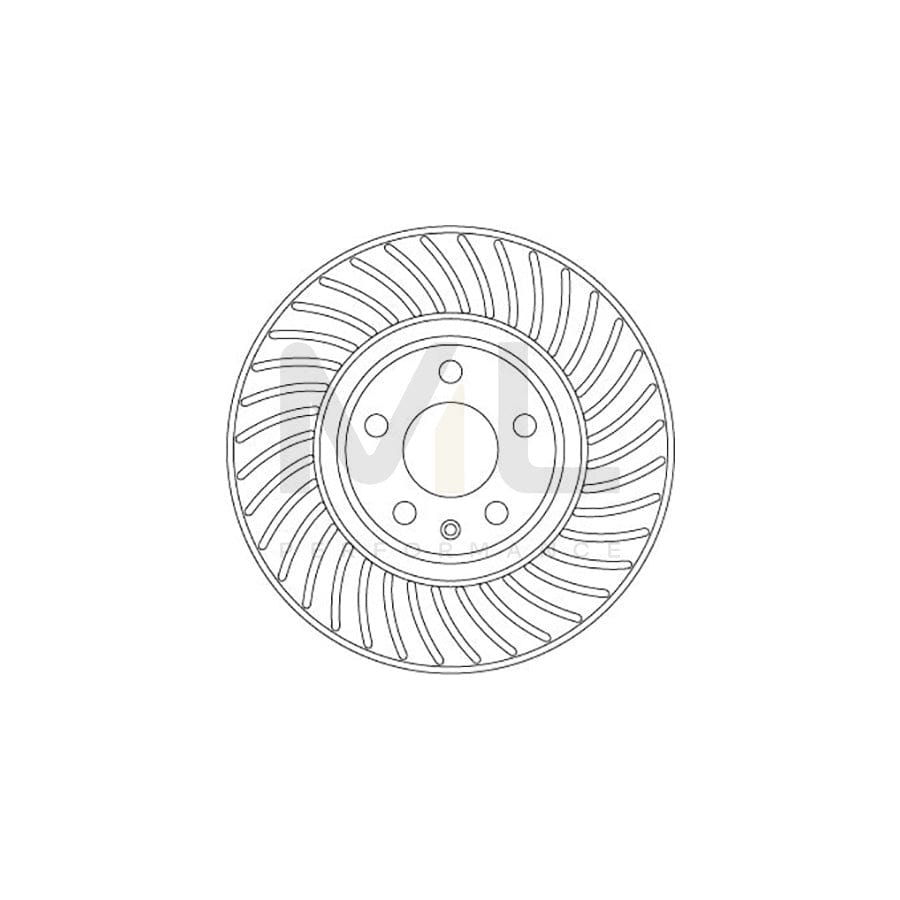 TRW DF6950S Brake Disc Vented, Painted, High-carbon - 1 piece