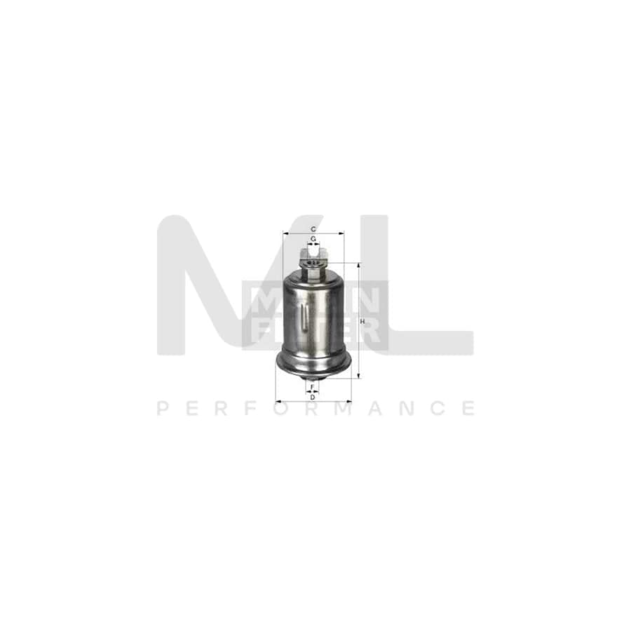 MANN-FILTER WK 614/23 Fuel filter for TOYOTA Land Cruiser 80 (J80) In-Line Filter