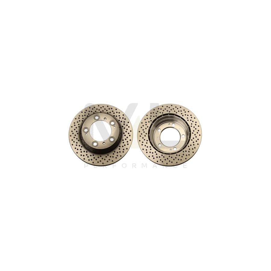 TRW DF6337S Brake Disc Perforated, Vented, Painted - 1 piece