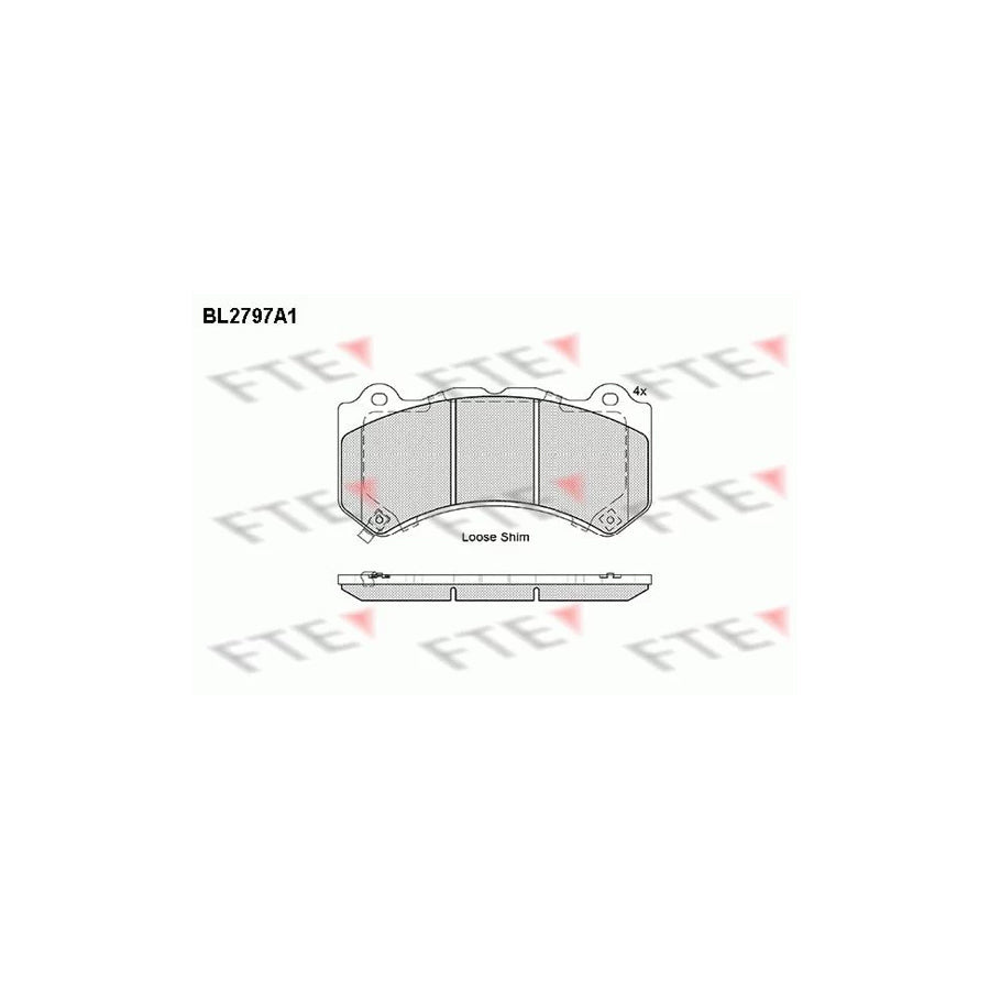 FTE Bl2797A1 Brake Pad Set