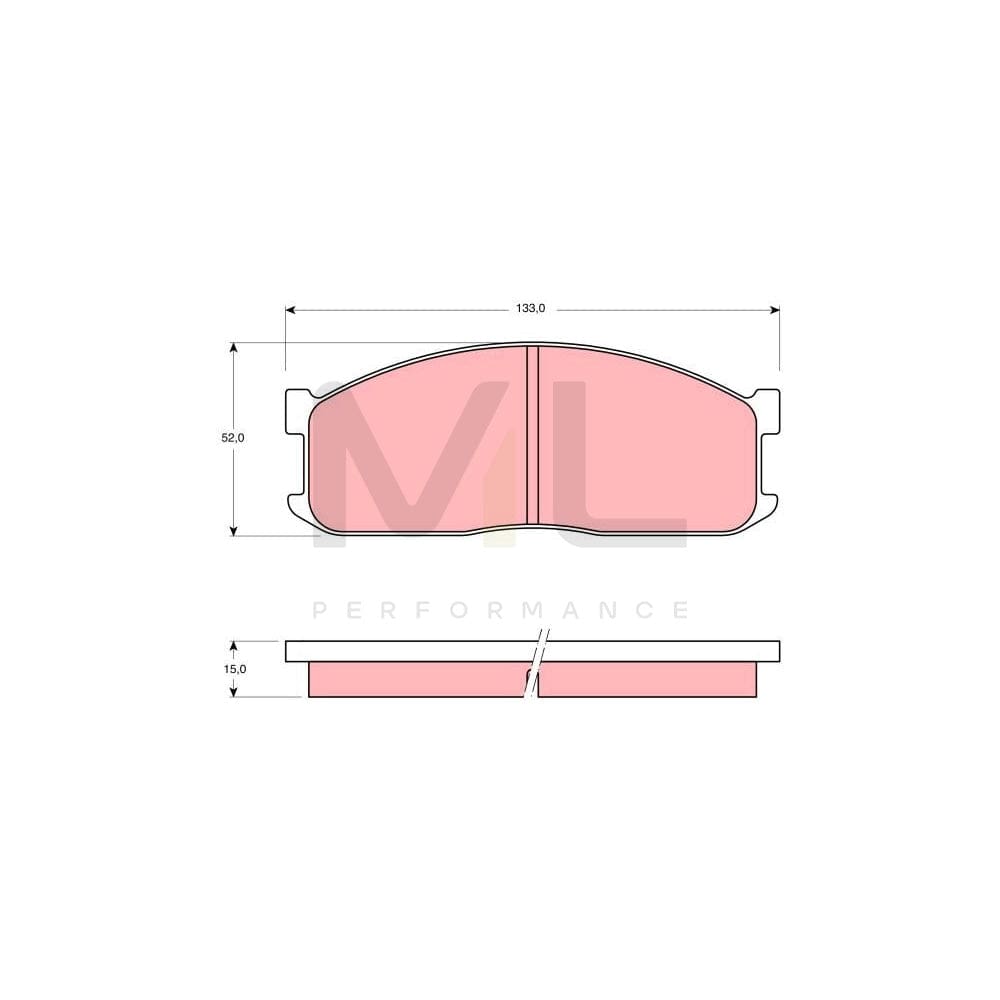 TRW Gdb983 Brake Pad Set Not Prepared For Wear Indicator