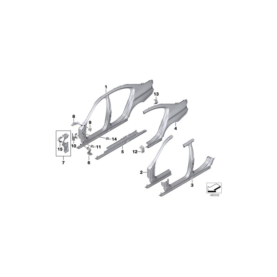 Genuine BMW 41217179334 F06 Mount, Cross Member (Inc. 650i, 640d & 640dX)