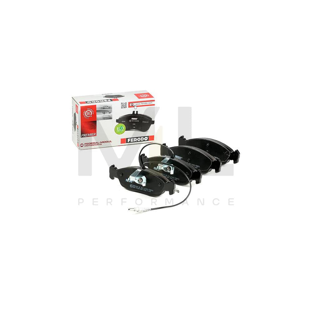 Ferodo Premier Eco Friction FDB876 Brake Pad Set Incl. Wear Warning Contact, With Piston Clip, Without Accessories