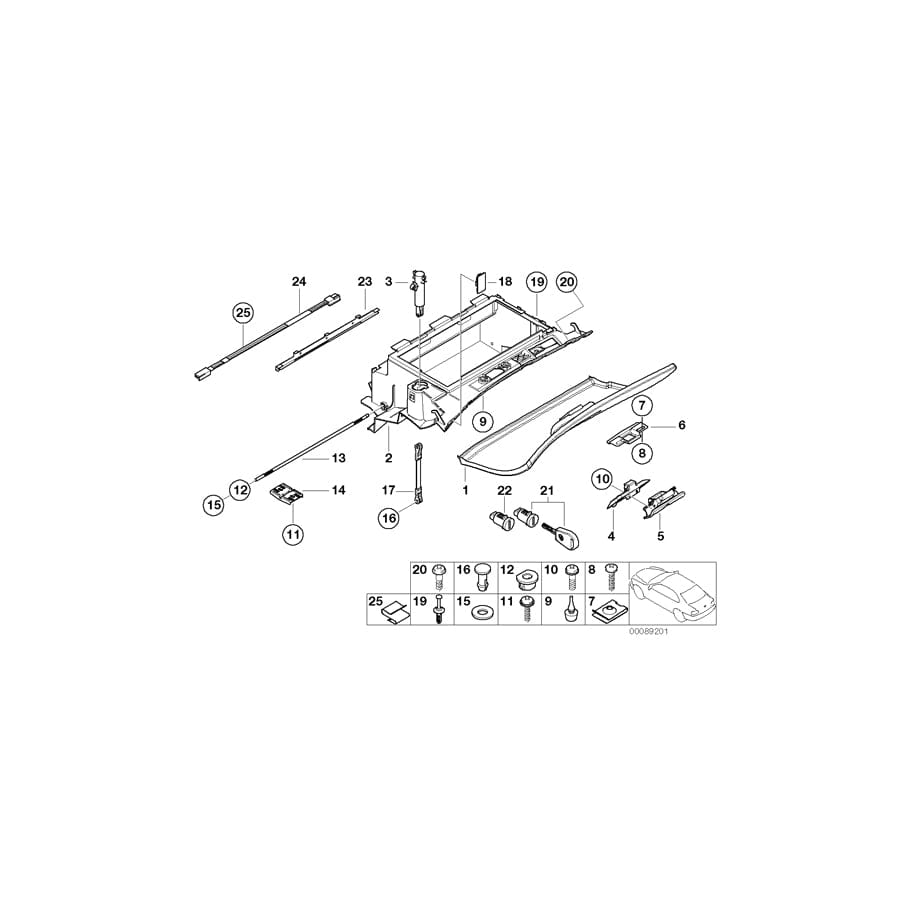 Genuine BMW 51457141620 E46 Glove Box GRAU (Inc. 330Ci, 325Ci & M3)