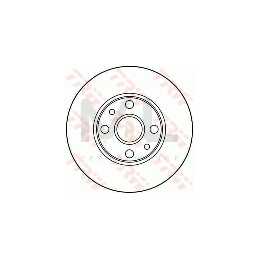TRW DF1780 Brake Disc Solid - 1 piece