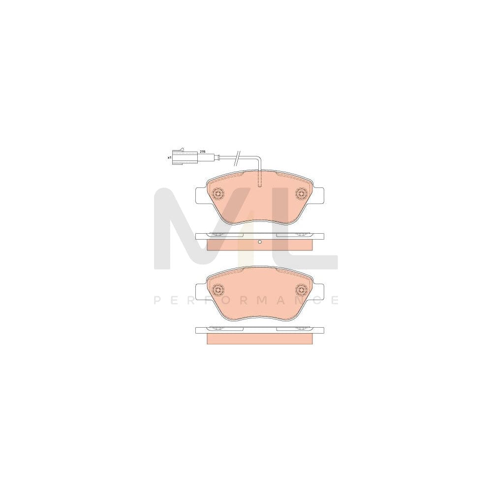TRW Gdb1879 Brake Pad Set Incl. Wear Warning Contact