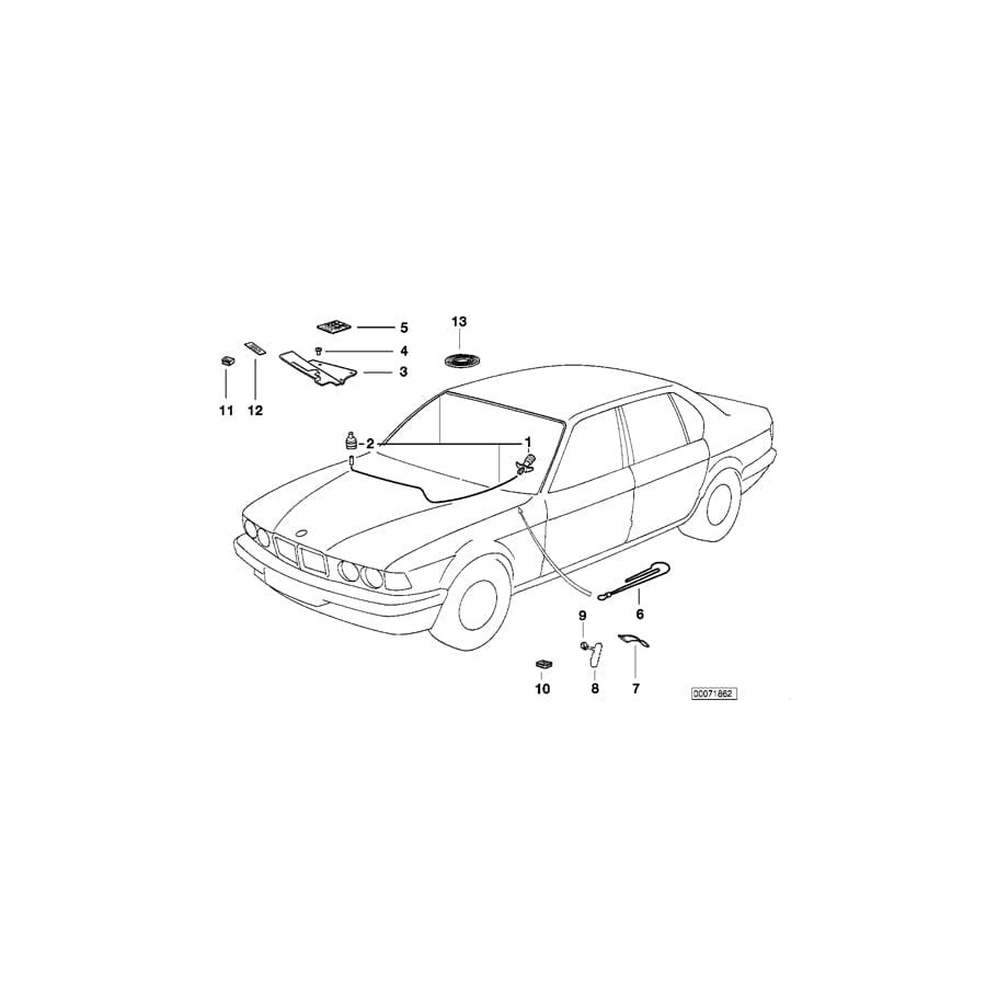 Genuine BMW 51222361826 E32 E38 Adhesive Tape 16,5 M (Inc. 750iL & 750iLS)