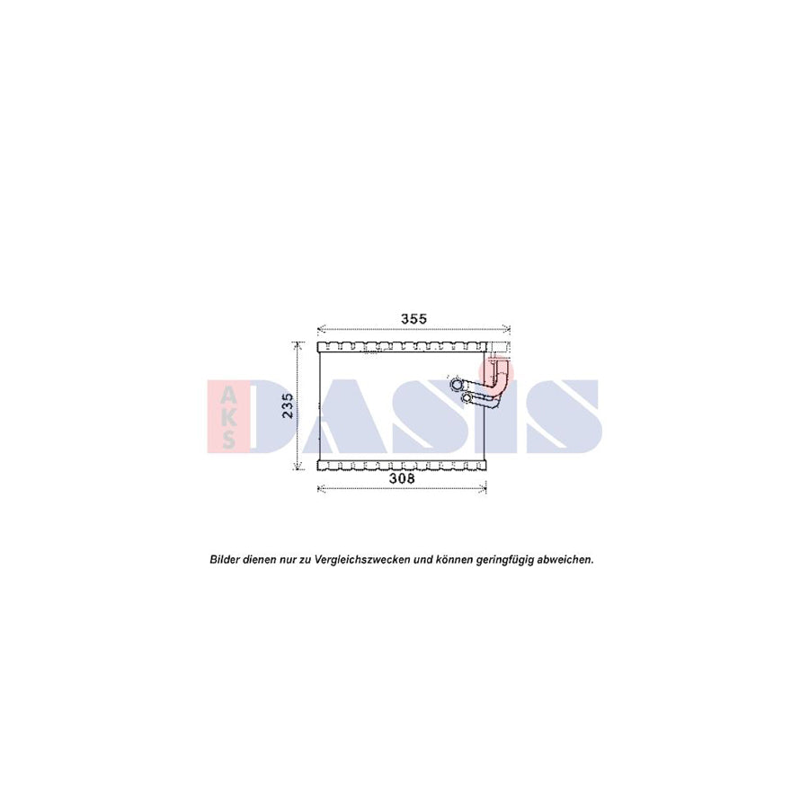 AKS Dasis 820333N Air Conditioning Evaporator