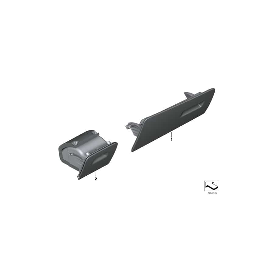 Genuine BMW 51457998099 G06 G05 G07 Lid, Glove Box, Leather TARTUFO (Inc. X5)