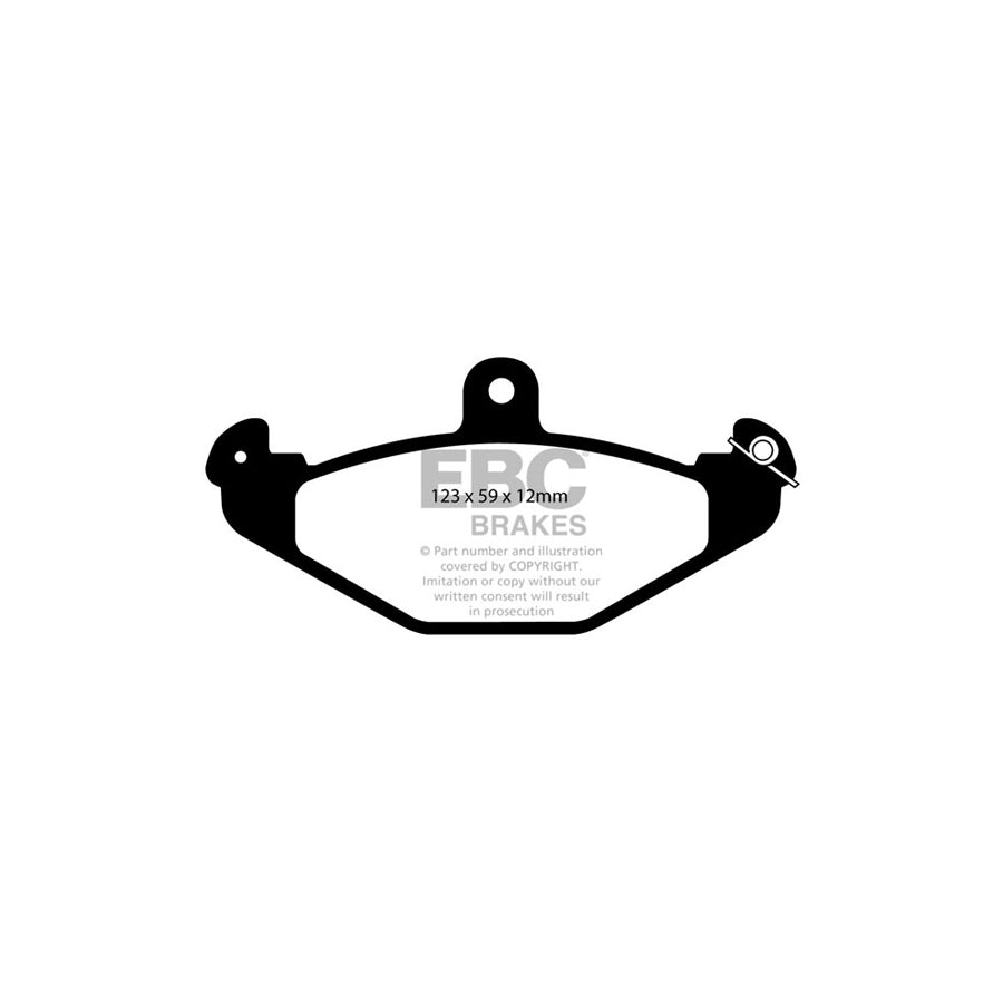 EBC PD15KR555 Opel Vauxhall Orangestuff Rear Brake Pad & GD Disc Kit - Brembo Caliper (Inc. Speedster, VX220, VXR220) 2 | ML Performance UK Car Parts