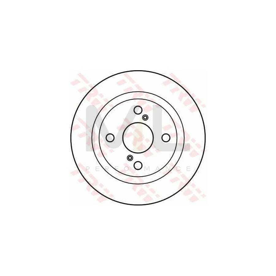 TRW DF2643 Brake Disc for TOYOTA COROLLA Solid - 1 piece