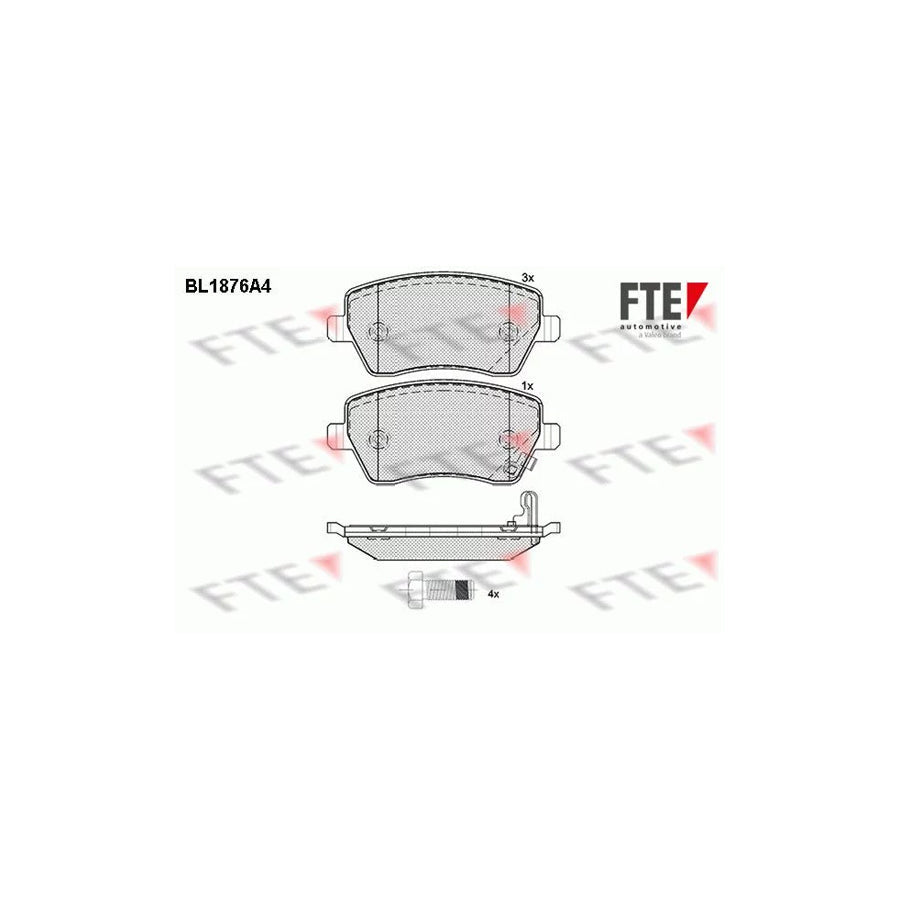 FTE Bl1876A4 Brake Pad Set