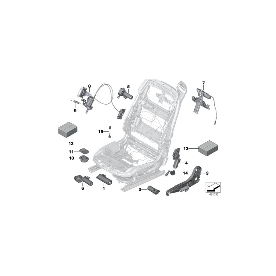 Genuine BMW 52107306691 F12 F06 Ventilation Grill D=59mm (Inc. M6, 650iX & 640dX)