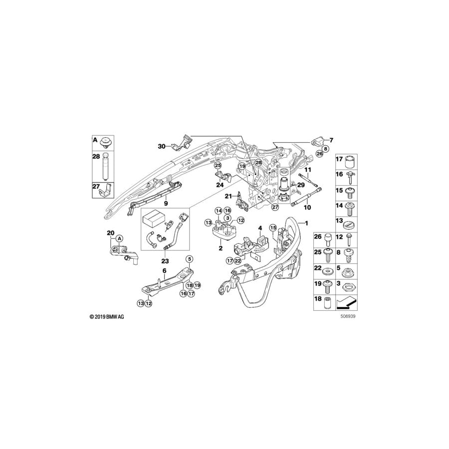Genuine BMW 54377197978 F33 F83 E93 Bump Stop, Right (Inc. 430iX, 320i & 335is)