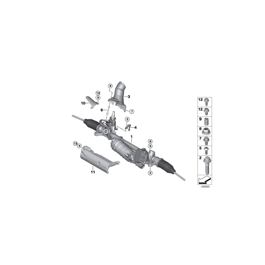 Genuine BMW 32106896200 G20 Steering Gear, Electric (Inc. 330d & 330e)