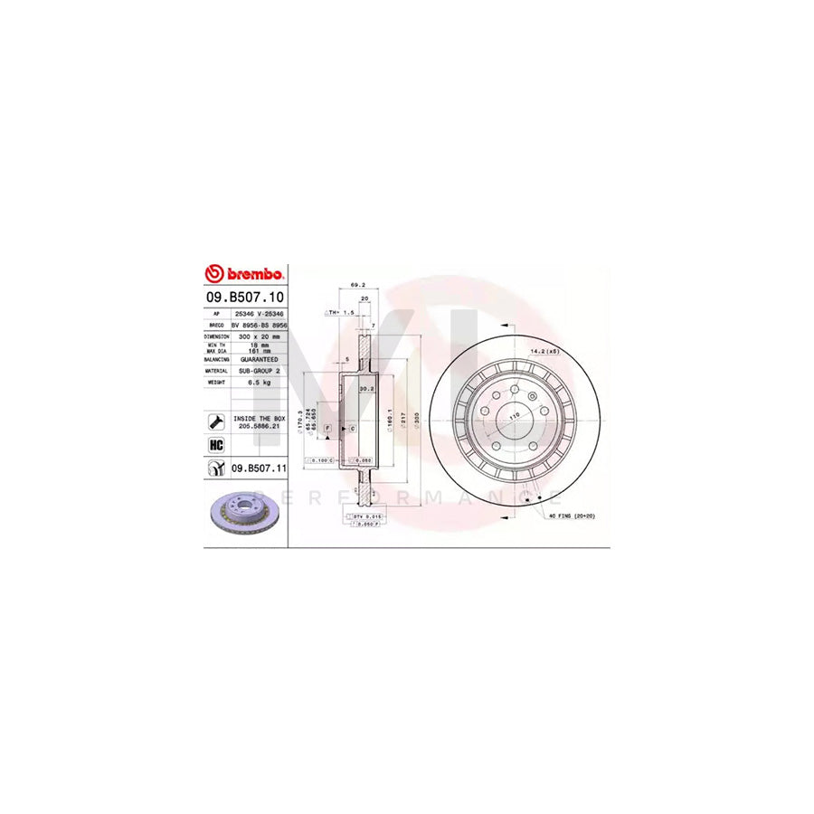 brembo-09-b507-10-brake-disc-for-saab-9-5-internally-vented-high-carbon-with-bolts-screws