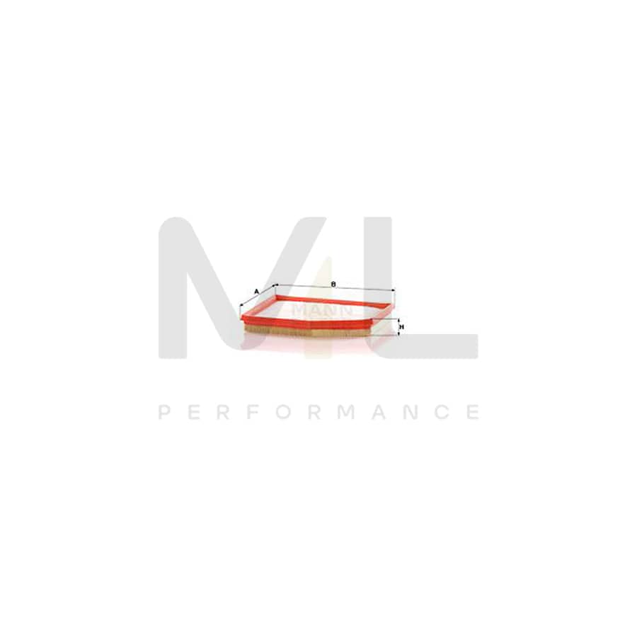 MANN-FILTER C 2558/5 Air Filter for PORSCHE Boxster (986) Filter Insert