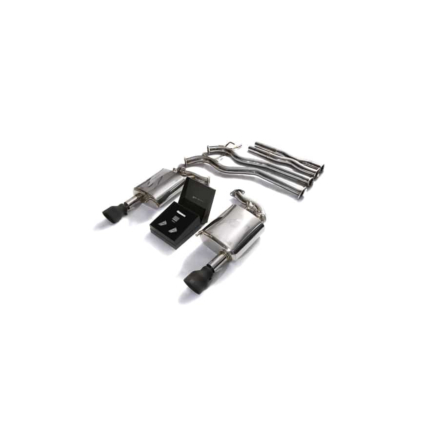 Armytrix FDM65-DS33M Valvetronic Exhaust System Ford Mustang GT Coyote 5.0L V8 2015-2022 with Dual Matte Black 4.5"