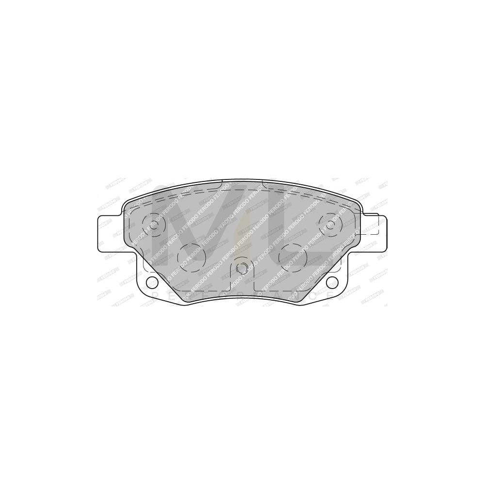 Ferodo Premier Eco Friction FVR1930 Brake Pad Set for Ford Transit Incl. Wear Warning Contact, With Brake Caliper Screws, With Accessories