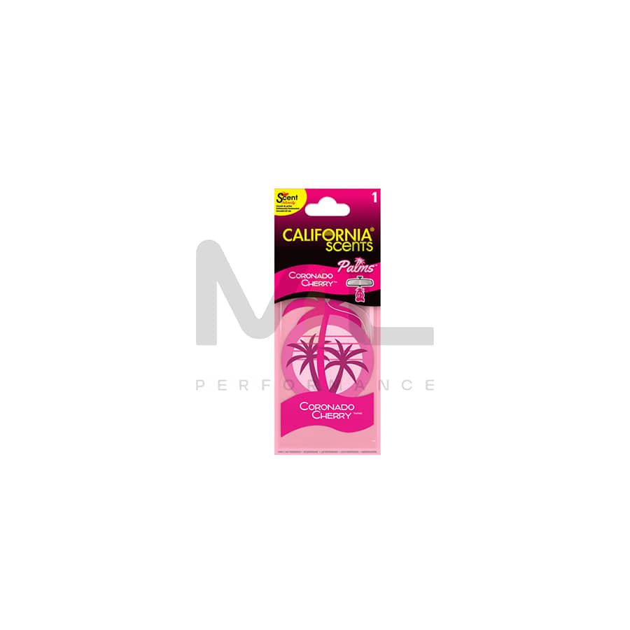 California Scents 1pc. 2D-Palm Car Air Freshener - Coronado Cherry