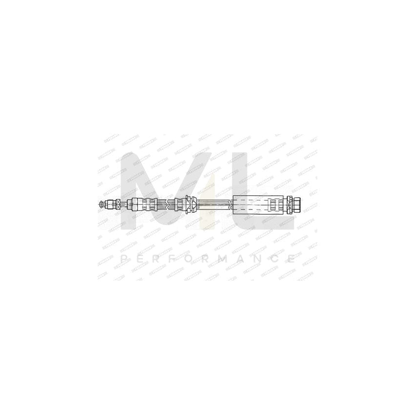 Ferodo FHY2480 Brake Hose 520Mm, M 10X1