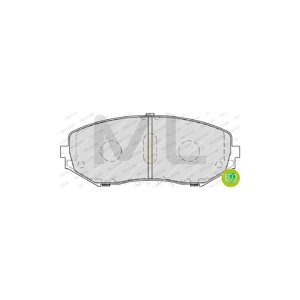 Ferodo Premier Eco Friction FDB4060 Brake Pad Set for Suzuki Grand Vitara With Acoustic Wear Warning, Without Accessories