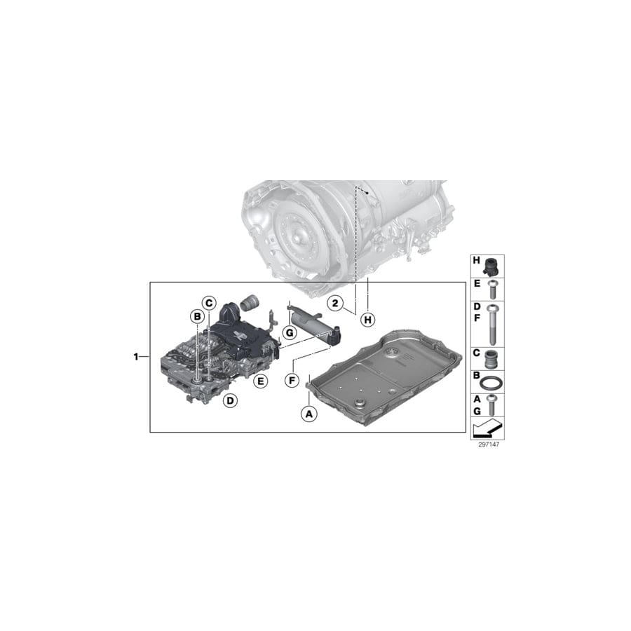 Genuine BMW 24348687814 F12 F13 Exchange Repair Kit For Mechatronics GA8HP45Z Mechatronic (Inc. 640i)