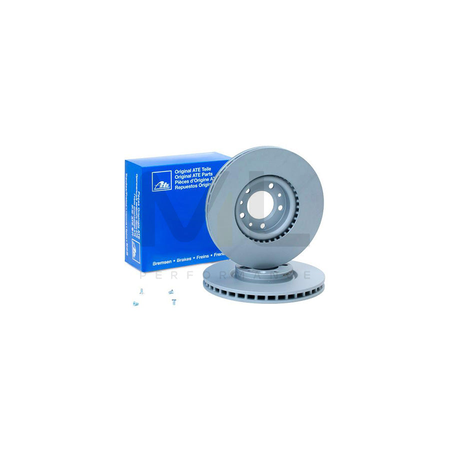 ATE 24.0128-0269.1 Brake Disc Vented, Coated, High-carbon, with bolts/screws - 1 piece