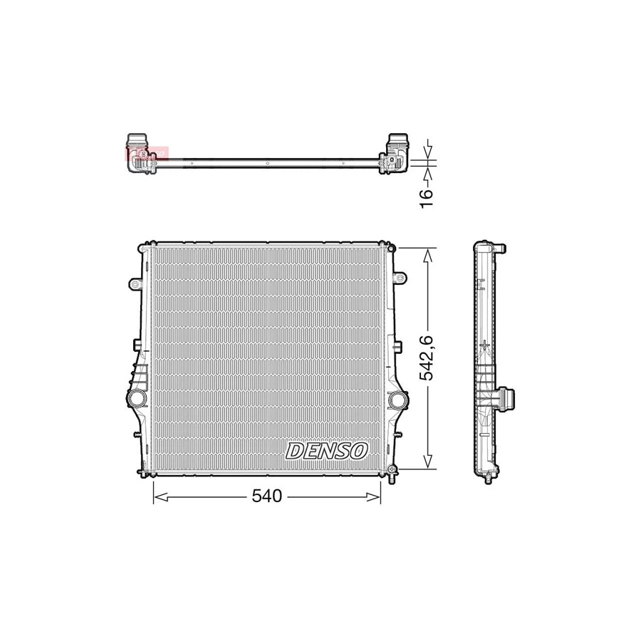 DENSO DRM01008 Engine Radiator