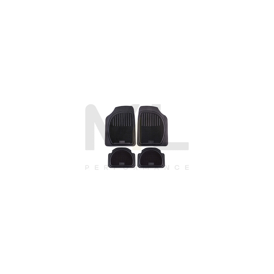 Michelin Universal fit 009073 Floor mat set Elastomer, Front and Rear, Quantity: 4, Black