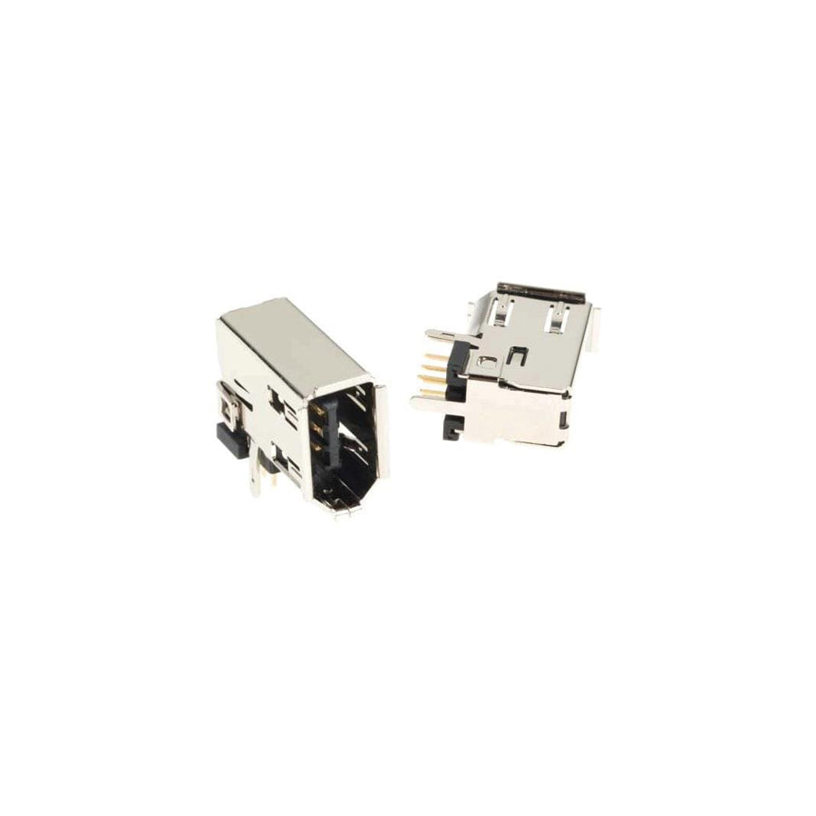 3M 3E106-0220KV IEEE 1394 Connectors 6 RA HORIZ PLUG THRU HOLE STRT TABS