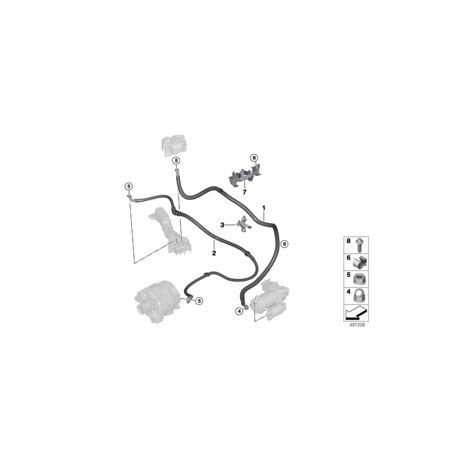 Genuine BMW 12428058643 Generator Cable (Inc. X3 M & X4 M)