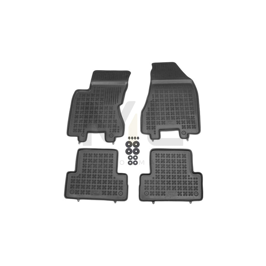 REZAW PLAST 201806 Floor mat set for NISSAN X-Trail (T31) Elastomer, Front and Rear, Black