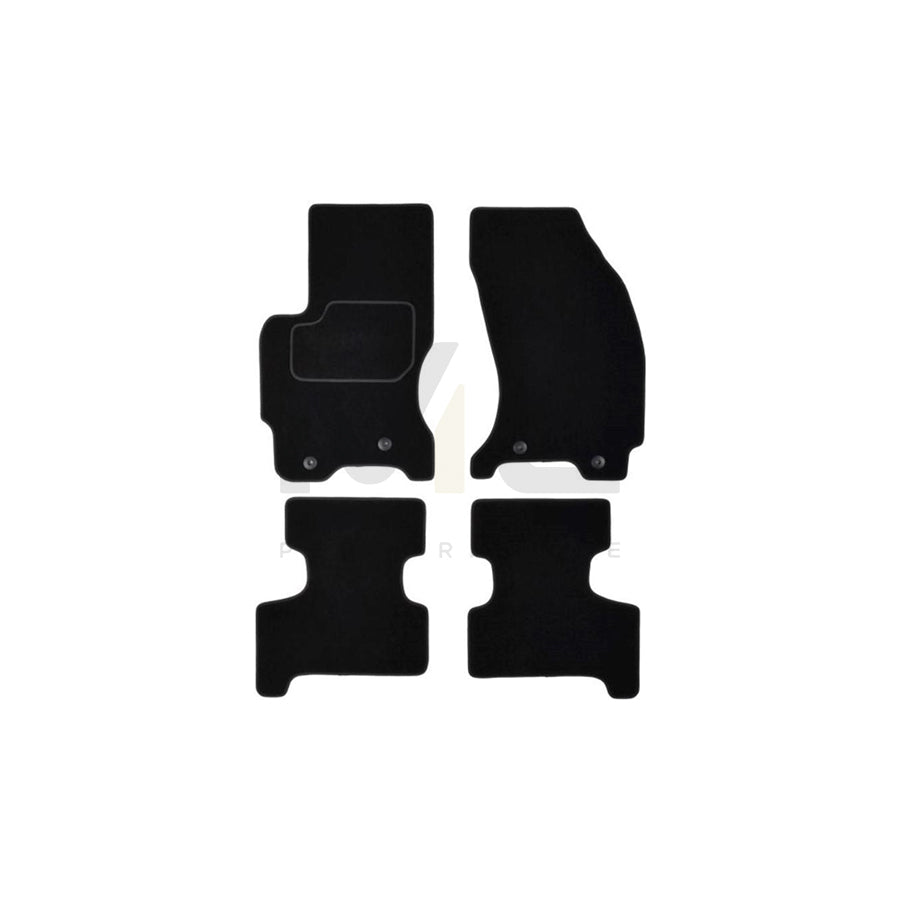 MAMMOOTH A041 JAG85 PRM 01 Floor mat set for JAGUAR X-Type Saloon (X400) Textile, Front and Rear, Quantity: 4, Black