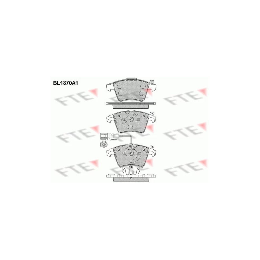 FTE 9010450 Brake Pad Set